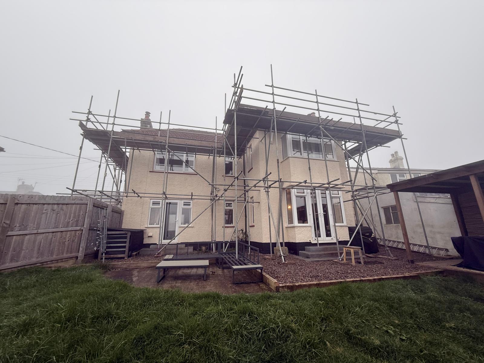 Cardiff Roofing Scaffolding 1