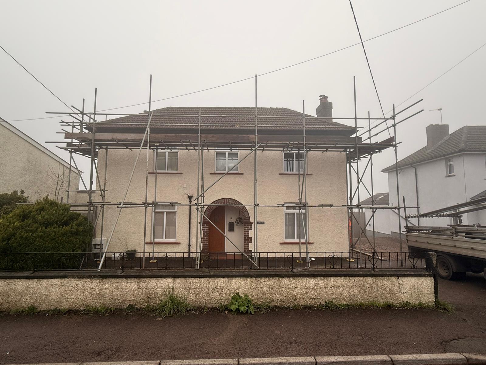 Cardiff Roofing Scaffolding 2
